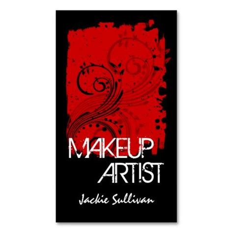 Save On Bold Grunge Makeup Artist Business Cards Bold Grunge Makeup