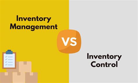 Inventory Management Vs Inventory Control What S The Difference With Table
