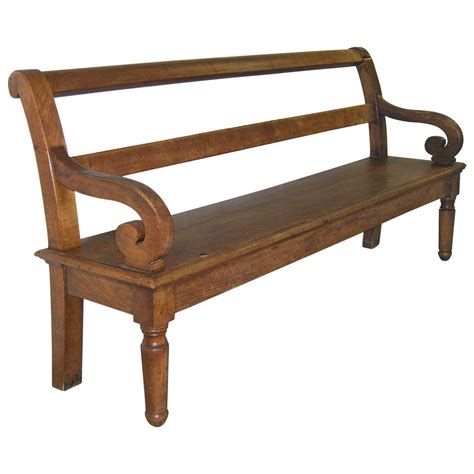 Antique French Country Wood Bench At 1stdibs