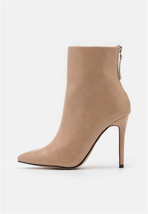 Heeled Ankle Boots Beige Womens Shoe Boots Zalando