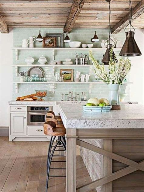 30 Modern Rustic Kitchen Decor Open Shelves Ideas Rustic Kitchen