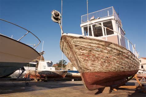 An Old Fishing Boat In Dry Dock Copyright Free Photo By M Vorel