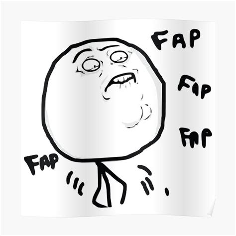 Sleeping Meme Fap Fap Poster For Sale By Binti163 Redbubble