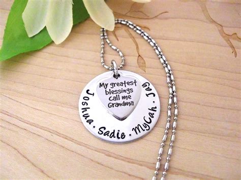 Talking about one of the top personalized gifts for grandma! Grandma Necklace, Grandma Gift, Personalized Gift for ...