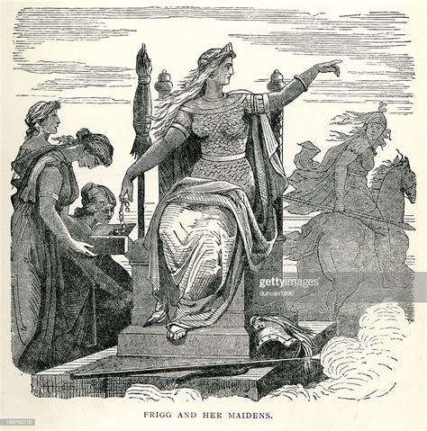 Norse Mythology Goddess Frigg Stockillustraties Getty Images