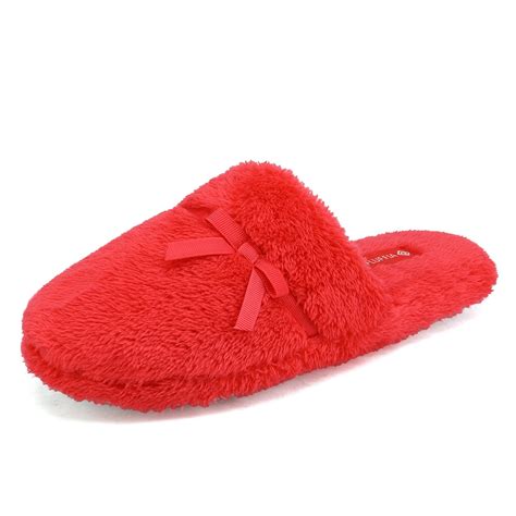 Dream Pairs Dream Pairs Faux Fur Soft Slippers For Women Slip On