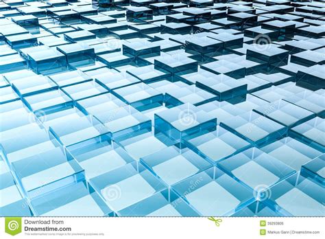 Abstract Glass Cubes Background Stock Illustration Illustration Of