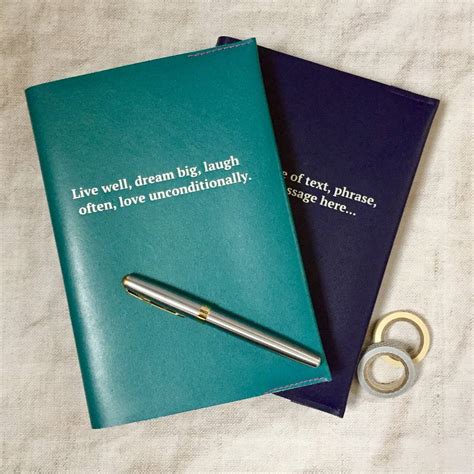 Personalised Leather Notebook By Livi And Belle