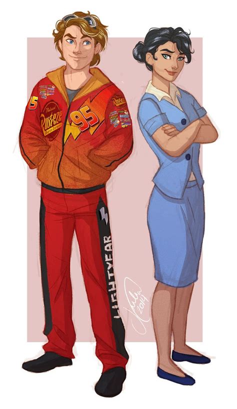 Cars Lightning Mcqueen And Sally Human