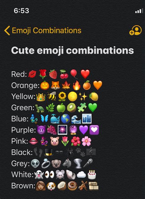 Aesthetic Emoji Combinations Purple