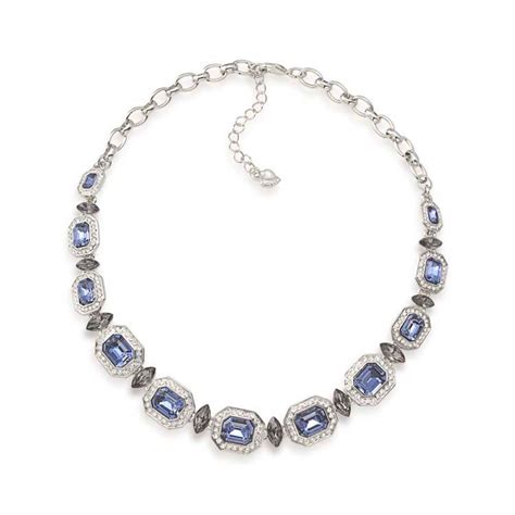 Royal Blue Emerald Stone Collar Necklace Emerald Stone Necklace