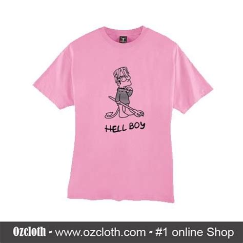 Hellboy Bart Simpson T Shirt Ozcloth Bart Simpson T Shirt Simpsons