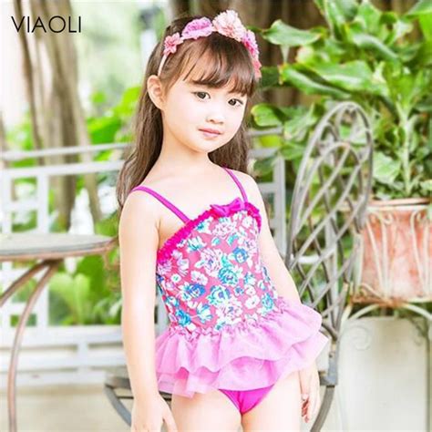 Viaoli Baby Girl Cute Lace Stitching Swimsuit One Piece Bikinis Biquini
