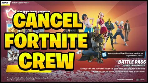 How To Cancel Your Fortnite Crew In 2024 Youtube
