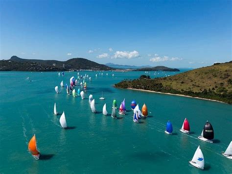 fleet of yachts on the water audi hamilton island race week hamilton island holidays sail