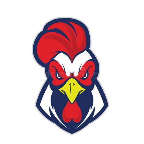 Rooster Head Mascot Logo Stock Vector Illustration Of Artwork 16995870