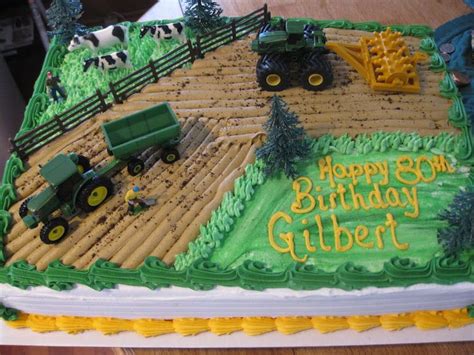 Tractor Birthday Cakes Farm Birthday Party Fourth Birthday Tractor