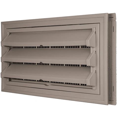 Builders Edge 9 38 In X 17 12 In Foundation Vent Kit With Trim Ring