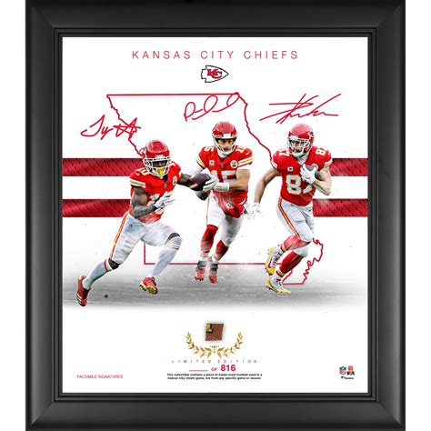 Kansas City Chiefs Framed 15 X 17 Franchise Foundations Collage With