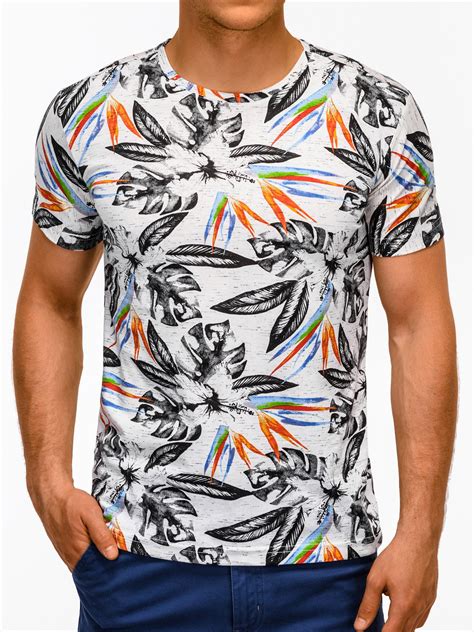 Mens Printed T Shirt S1171 White Modone Wholesale Clothing For Men