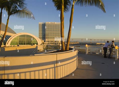 Convention Center And Hilton Hotel San Diego California Usa Stock