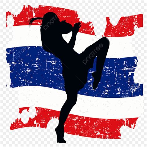 Muaythai Design Illustration Thai Muay Boxing Png And Vector With