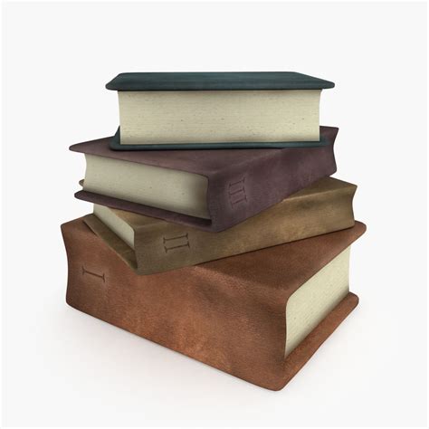 5 Awesome Book 3d Model