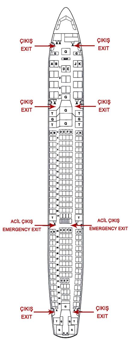 Turkish Airlines Seat Map Maps Database Source