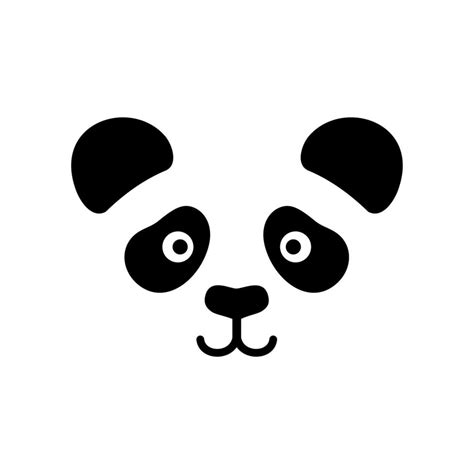 Panda Face Logo 8222169 Vector Art At Vecteezy