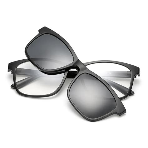 tr90 polarized magnetic 3pcs clip men myopia glasses lightest eyeglasses frame man sunglasses