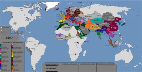 Map Of World 1200 Map Of The World
