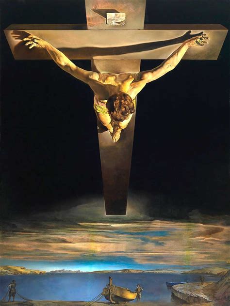 №2879 Christ Of St John Of The Cross Salvador Dali Картина с ефектен