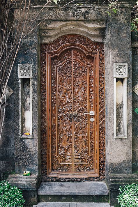 Traditional Balinese Wooden Door By Stocksy Contributor Nemanja
