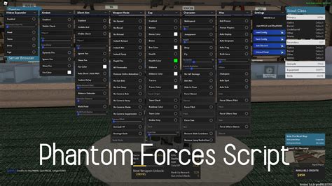 Phantom Forces Script Hitbox Expander Aimbot ESP Weapon Mods YouTube