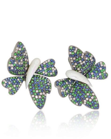 Stunning Multi Color Butterflies With Mother Of Pearl Blue Green