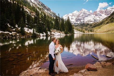 Maroon Bells Elopement Colorado Mountain Wedding Photographers