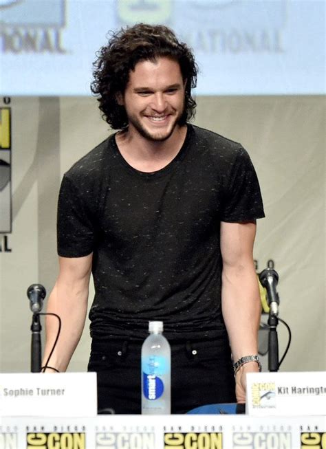 When Hes Looking Down At Fans Evidence That Kit Harington Smiles