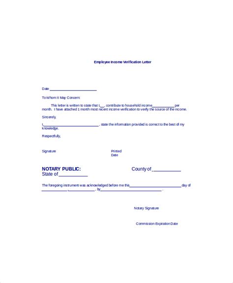 employment verification letter sample templates  word