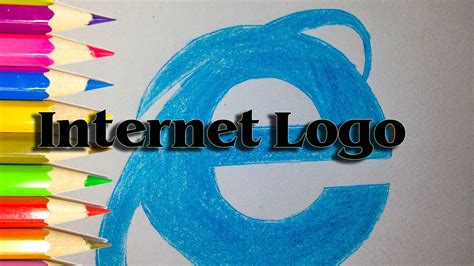 How To Draw The Internet Logo Clipart Step By Step For Tutorials SLD YouTube