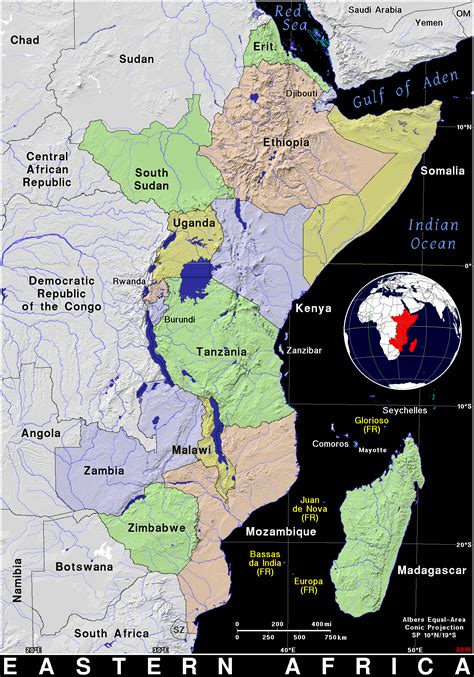 Eastern Africa · Public Domain Maps By Pat The Free Open Source