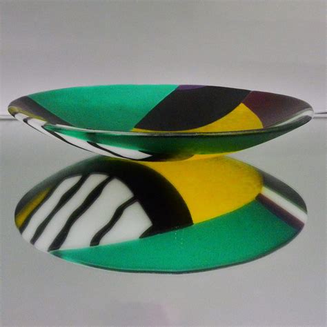 Decorative Art Glass Bowls I Birds Of Paradise I By Nour El Huda Awad