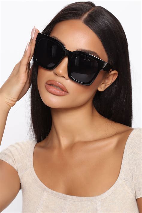 Dont Get In My Way Square Sunglasses Black Fashion Nova Sunglasses Fashion Nova