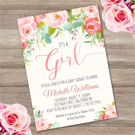 Start the smiles early with the perfect invitation. It is a Girl baby Shower Invitation TemplateParty Printables