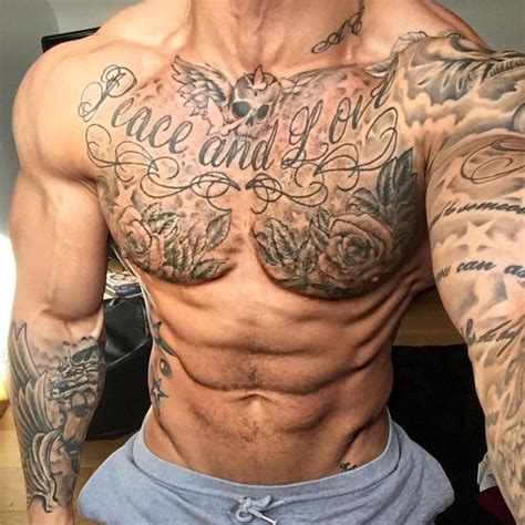 Chest Tattoo Men Cool Chest Tattoos Tattoos For Guys