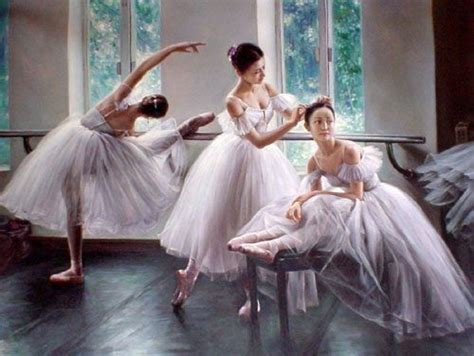 Painting Of Ballerinas Dancing At Explore