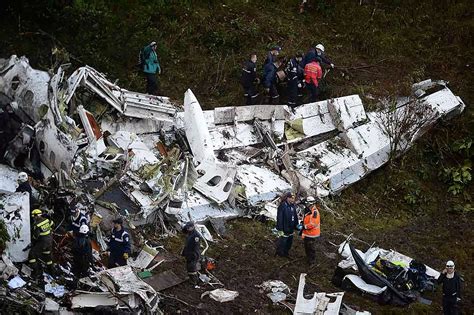 the plane carrying brazilian football team chapecoense which crashed in colombia mirror online