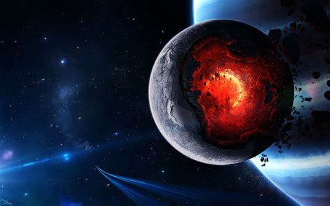 Planet Core Meltdown Hd Digital Universe 4k Wallpapers