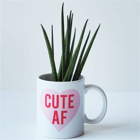 Funny gifts for him and her. Cute Af Funny Mug Gift For Her By Sweetlove Press ...