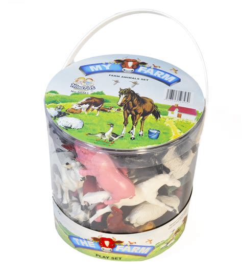 Buy Animal Zone Farm Collection Bucket 20 Pieces Online 42 Off