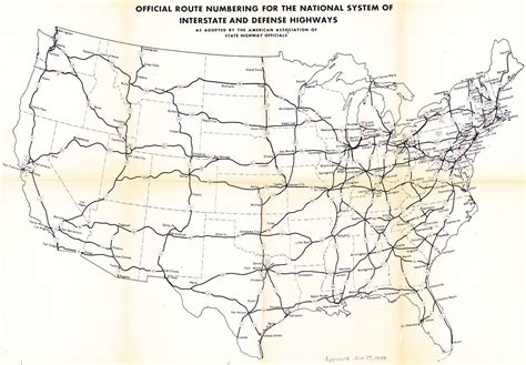 1958 United States Highway Map